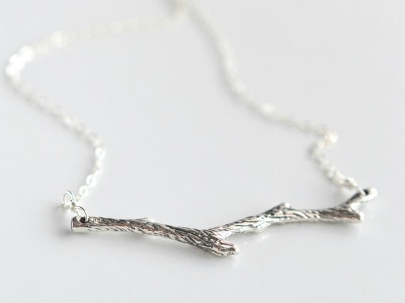 Gold Silver Simple Tree Branch Bracelet Nature Woodland Olive Bar Twig Bracelet Botanical Plant Limb Bracelets
