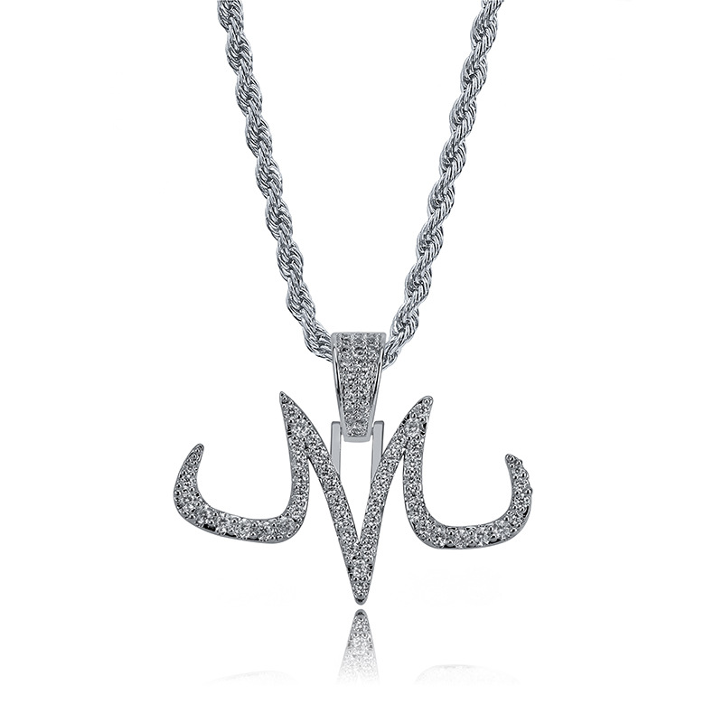 Retro Personality Pendant Necklace Hip Hop Fashion 18k Real Gold Plated Women Titanium Steel Necklace Jewelry