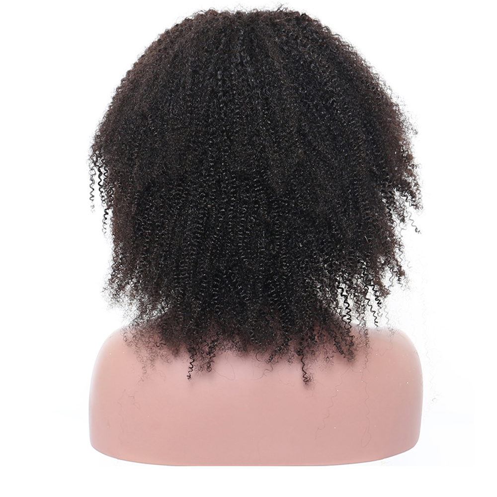 Afro Kinky Curly Human Hair Wig Short Bob 360 Lace Frontal Wig Brazilian Lace Frontal Wigs For Women 180% Long Black Remy