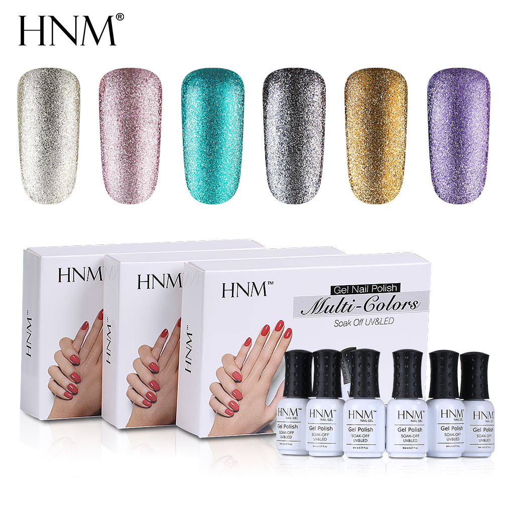 HNM 6pcs/lot 8ML Glitter Gel Nail Set UV Gel Nail Polish Kit Semi Permanent Esmalte GelLak Hybrid Varnishes Acrylic Art Kit
HNM 6pcs/lot 8ML Glitter Gel Nail Set UV Gel Nail Polish Kit Semi Permanent Esmalte GelLak Hybrid Varnishes Acrylic Art Kit
