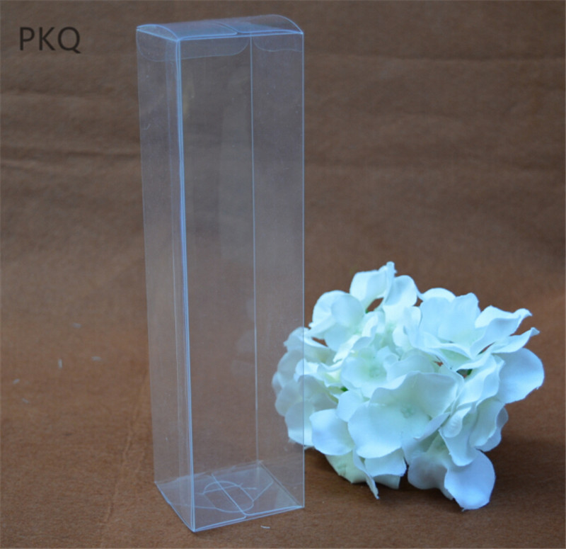 10pcs 6x6x36cm Rectangle PVC Box Perfume Bottle Packaging Box Transparent Gift Boxes Christmas Favors Candy
10pcs 6x6x36cm Rectangle PVC Box Perfume Bottle Packaging Box Transparent Gift Boxes Christmas Favors Candy