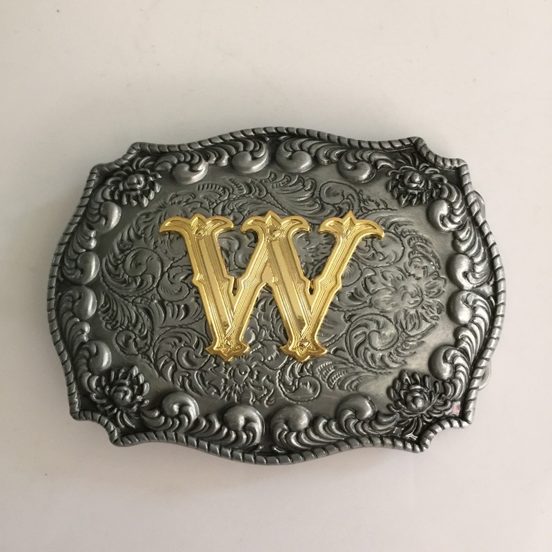 1 Pcs Men's Golden W Initial Letter belt buckle With 103*71mm 101g Metal Leather Cowboy Belt Head Fit 4cm Wideth Belt, Slivery;black
1 Pcs Men's Golden W Initial Letter belt buckle With 103*71mm 101g Metal Leather Cowboy Belt Head Fit 4cm Wideth Belt, Slivery;black
