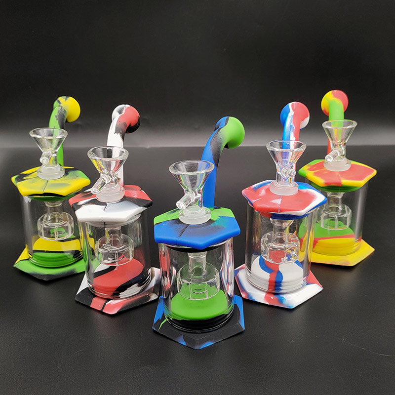 Mini Water Pipes Dab Rigs Glass bong Silicone Bongs Glass Pipes Percolators Smoking Bong With Glass Banger/Bowl Wholesale Price
Mini Water Pipes Dab Rigs Glass bong Silicone Bongs Glass Pipes Percolators Smoking Bong With Glass Banger/Bowl Wholesale Price