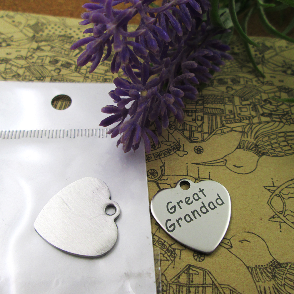 40pcs--"Great Grandad"stainless steel charms more style for choosing DIY Charms pendants for necklace
40pcs--"Great Grandad"stainless steel charms more style for choosing DIY Charms pendants for necklace