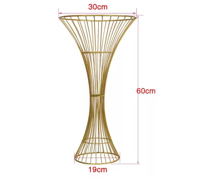 2019 Mermaid Flower Vase Stand Metal Road Lead Flower Stand For Wedding Party Table Centerpiece Decorations
