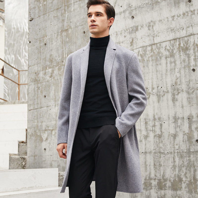 Boollili Double-faced Wool Coat Men Korean Overcoat Spring Autumn Long Jacket Mens Coat and Jacket Abrigo Hombre, Double breast black
Boollili Double-faced Wool Coat Men Korean Overcoat Spring Autumn Long Jacket Mens Coat and Jacket Abrigo Hombre, Double breast black