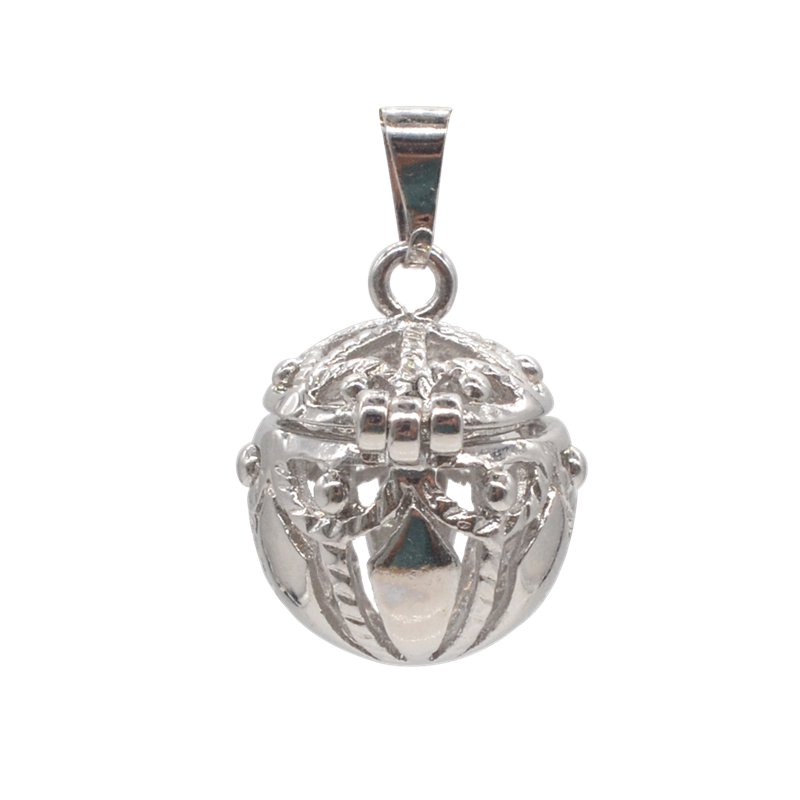 Silver Celtic Ball Melody Harmony Ball Pendant Necklace Female Pregnant Woman Gift