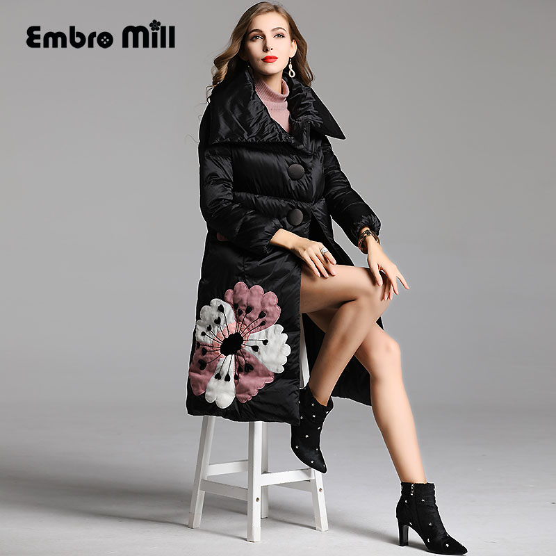 Royal embroidery flowers Down Jacket coat women winter flowers vintage lady floral loose White duck Down Parkas female -XXXL, Black
Royal embroidery flowers Down Jacket coat women winter flowers vintage lady floral loose White duck Down Parkas female -XXXL, Black
