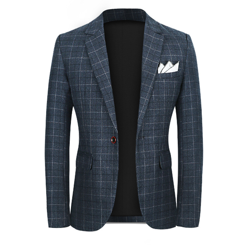 Men Blazers Slim Fit New Check Suit Jacket Formal Casual Business Office Work Daily Life Party Prom Plaid Blazer Wedding Groom, Blue
Men Blazers Slim Fit New Check Suit Jacket Formal Casual Business Office Work Daily Life Party Prom Plaid Blazer Wedding Groom, Blue