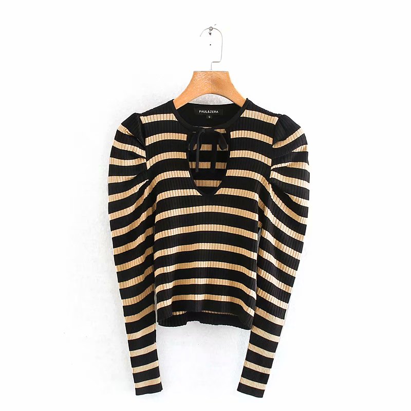 casual yellow woman stripe sweater 2019 spring-autumn new fashion bow sheath ladies pullover elegant nature full female sweater
casual yellow woman stripe sweater 2019 spring-autumn new fashion bow sheath ladies pullover elegant nature full female sweater