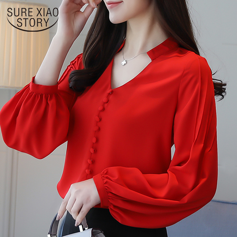 fashion women blouses long sleeve women shirts red chiffon blouse shirt V-neck office work wear womens tops and blouses 0603 60
fashion women blouses long sleeve women shirts red chiffon blouse shirt V-neck office work wear womens tops and blouses 0603 60