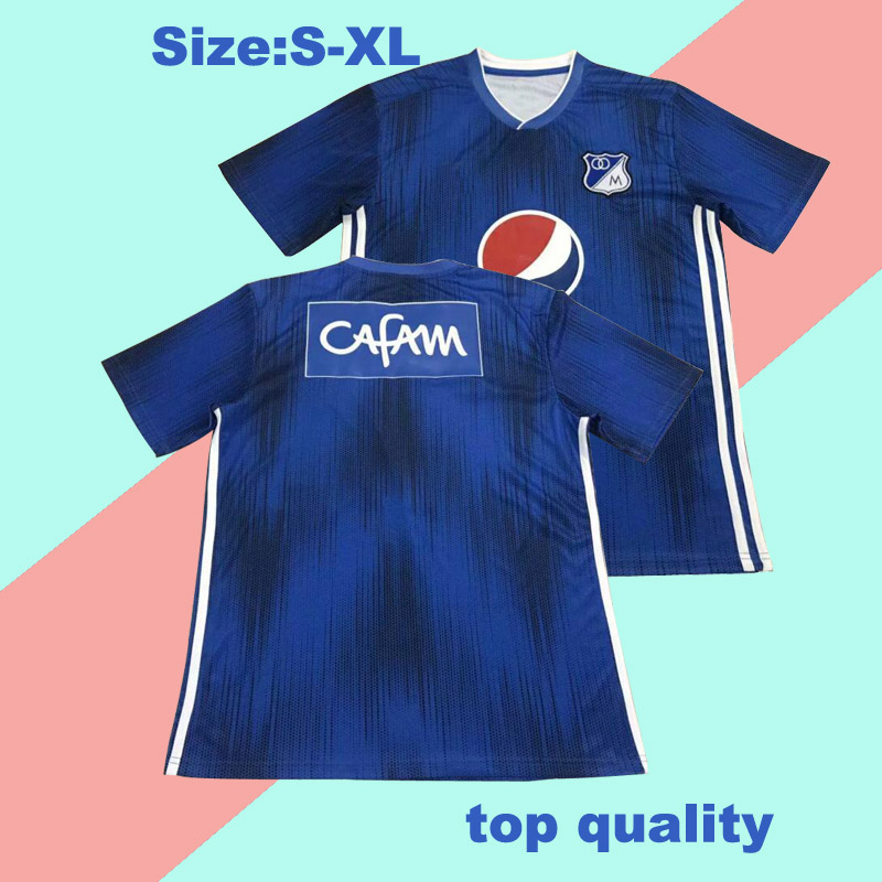 2019 Millionarios Bogota Soccer Jerseys A. Del Valle Mosquera H. Rojas Salazar Montoya Benitez Custom Home Blue 19 20 Football Shirt, Black;yellow
2019 Millionarios Bogota Soccer Jerseys A. Del Valle Mosquera H. Rojas Salazar Montoya Benitez Custom Home Blue 19 20 Football Shirt, Black;yellow