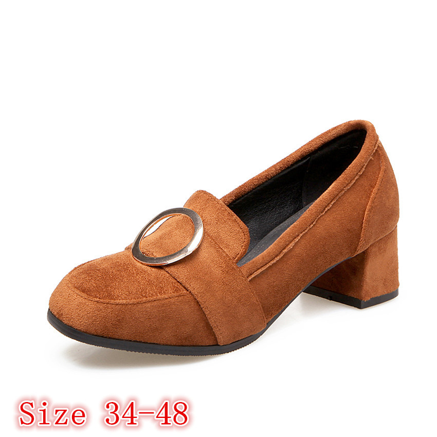 High Heels Pumps Women Oxfords Career Campus Shoes Woman High Heel Shoes Kitten Heels Size