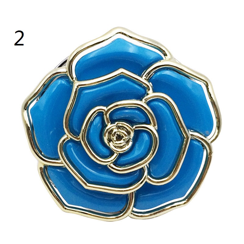 Rose Shape Foldable Bag Hanger Creative Cafe Office Table Hook for Bag Purse