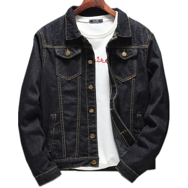 Men's Jackets Autumn Black Denim Jacket Hip Hop Slim Long Sleeve Fashion Top Youth M-5XL
Men's Jackets Autumn Black Denim Jacket Hip Hop Slim Long Sleeve Fashion Top Youth M-5XL
