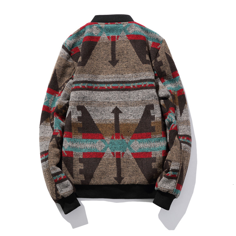 Bomber Jacket Men 2019 Autumn Mens Jacket Patchwork Print Fleece Winter Jacket Male Jackets Men Plus Size M-5XL Chaquetas HombreMX190926