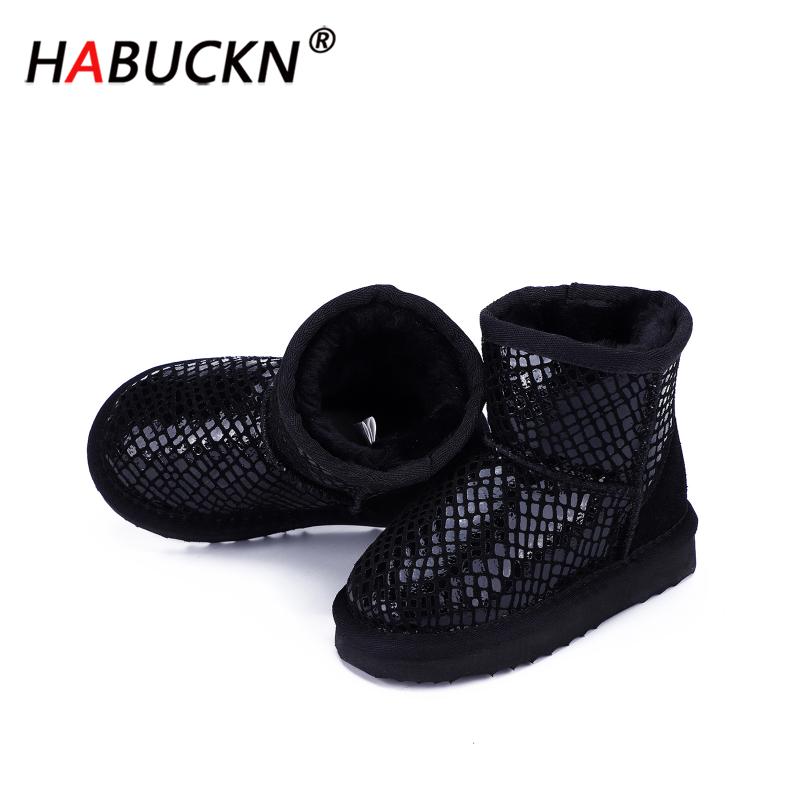 HABUCKN 2020 Brand Hot Sale Boy and girl Snow Boots 100% Genuine Cowhide Leather Ankle Boots Warm Winter children Shoes, Black
HABUCKN 2020 Brand Hot Sale Boy and girl Snow Boots 100% Genuine Cowhide Leather Ankle Boots Warm Winter children Shoes, Black