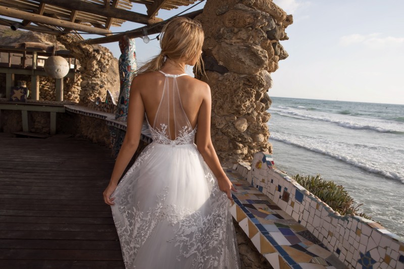 limor rosen bohemia wedding dresses spaghetti lace applique sweep train bridal gowns plus size beach boho wedding dress robe de marie
