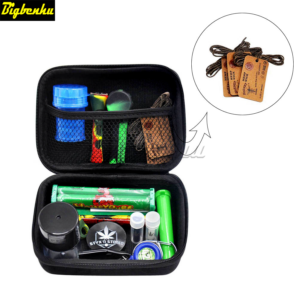 Tobacco Bag Set Plastic Smoking Herb Grinder Storage Jar Metal Tin Silicone Smoking Pipe One Hitter Dugout Rolling Machine Glass Tips
Tobacco Bag Set Plastic Smoking Herb Grinder Storage Jar Metal Tin Silicone Smoking Pipe One Hitter Dugout Rolling Machine Glass Tips