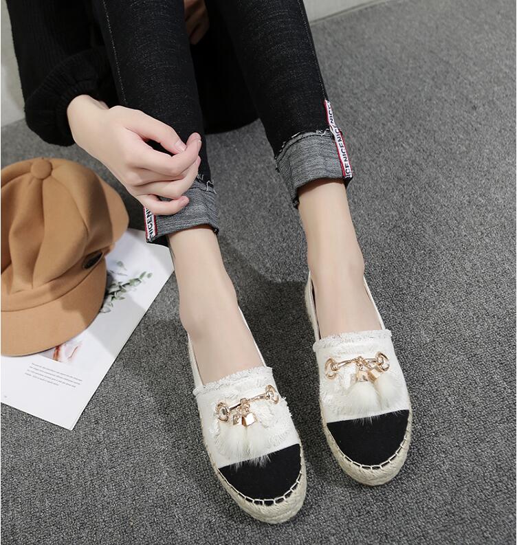 2019 Designer Women Espadrilles Top Quality Real Lambskin Women Flat Shoes Fashion Comfortable casual loafers, Black
2019 Designer Women Espadrilles Top Quality Real Lambskin Women Flat Shoes Fashion Comfortable casual loafers, Black