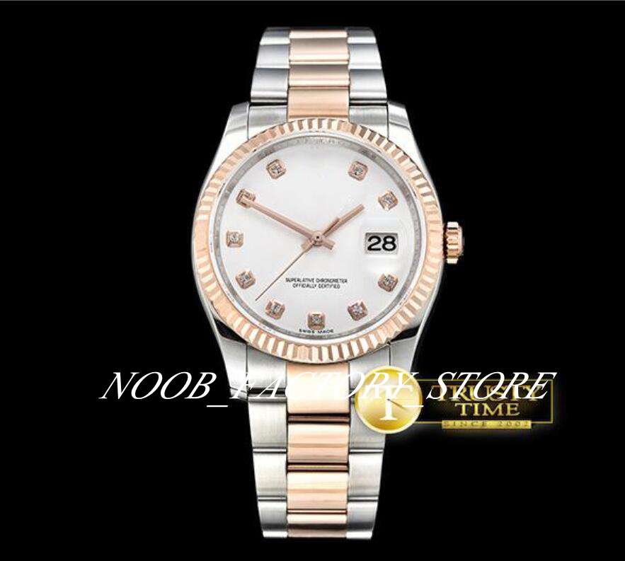 Luxury Factory 36mm Two Tone Rose Gold Oyst Flt RG / SS White Thick Lume Thick Lume sapphire Diamond Dial bezel Automatic Movement Men Watch, Slivery;brown
Luxury Factory 36mm Two Tone Rose Gold Oyst Flt RG / SS White Thick Lume Thick Lume sapphire Diamond Dial bezel Automatic Movement Men Watch, Slivery;brown