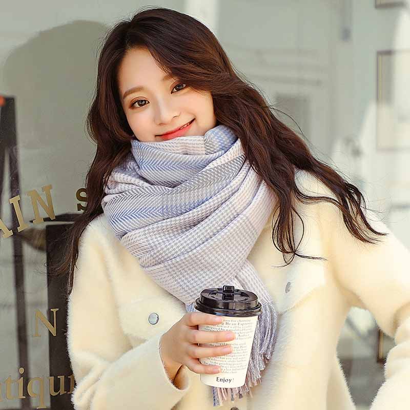 Woolen scarf for women winter Korean version versatile new shawl dual-purpose Korean students long thickened warm scarf
Woolen scarf for women winter Korean version versatile new shawl dual-purpose Korean students long thickened warm scarf