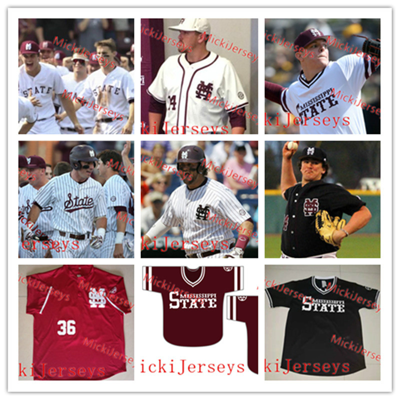 Custom Mississippi State Bulldogs Baseball Jersey Adam Frazier Chris Stratton Chad Girodo Tyler Moore Craig Tatum Mississippi State Jersey, Black
Custom Mississippi State Bulldogs Baseball Jersey Adam Frazier Chris Stratton Chad Girodo Tyler Moore Craig Tatum Mississippi State Jersey, Black