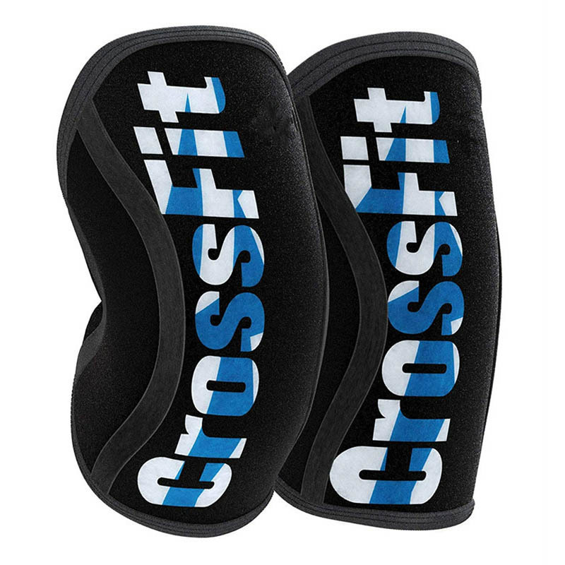 Letter Printed 7mm Neoprene Weightlifting Kneepad Sports Powerlifting Crossfit Compression Knee pads Training Knee Support T191230