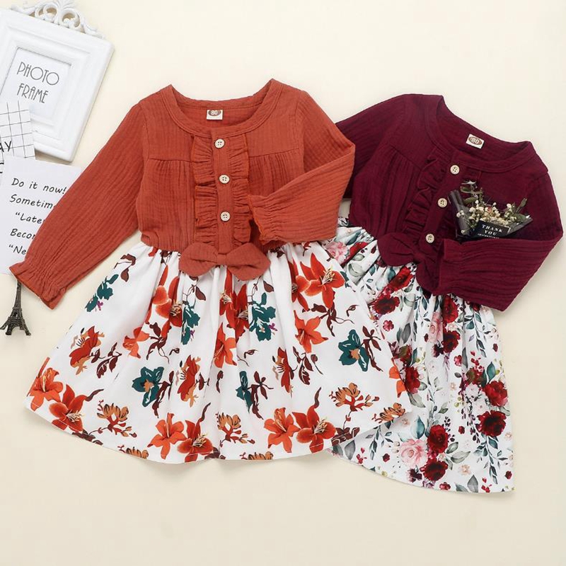 INS Baby Girl Dresses Cotton Linen Toddler Princess Dress Long Sleeve Girls Floral Dresses Fashion Baby Clothing 2 Colors DW4855, As pictures
INS Baby Girl Dresses Cotton Linen Toddler Princess Dress Long Sleeve Girls Floral Dresses Fashion Baby Clothing 2 Colors DW4855, As pictures