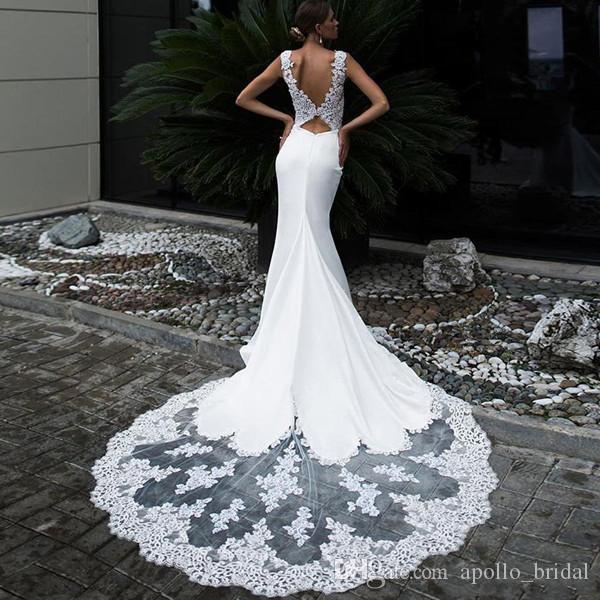 Sexy Beach Vintage Mermaid Dresses Sweetheart Lace Applique Court Train Satin Wedding Dress Bridal Gowns Vestidos De Novia Custom