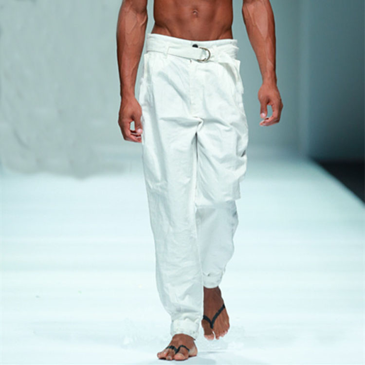 2020 new spring men's casual pants fashion trend Harlan feet pants white loose Korean men's simple trousers, Black
2020 new spring men's casual pants fashion trend Harlan feet pants white loose Korean men's simple trousers, Black