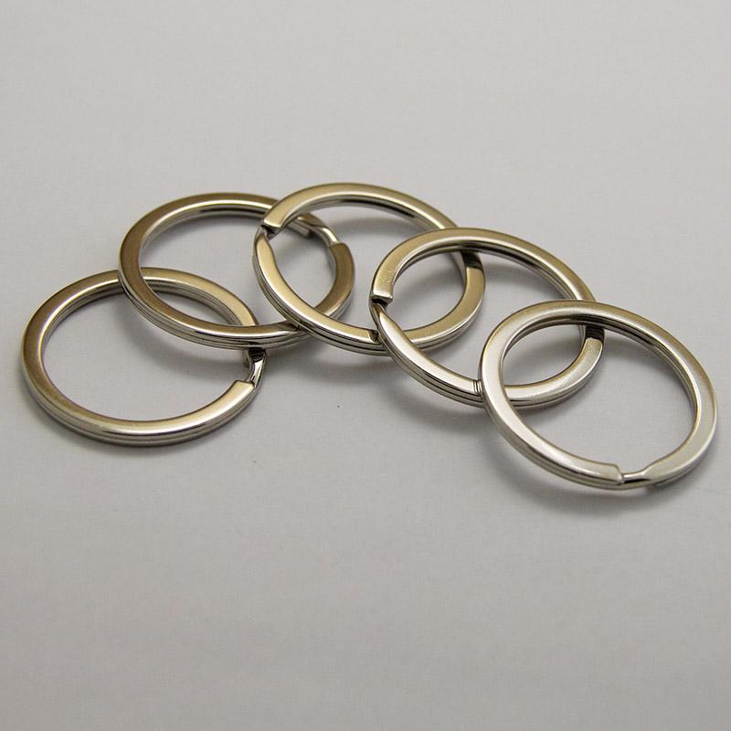 100pcs/lot Metal Pentagram Star Heart Key Holder Split Rings Keyring Keychain Loop Circle Hook Accessories Free Shipping