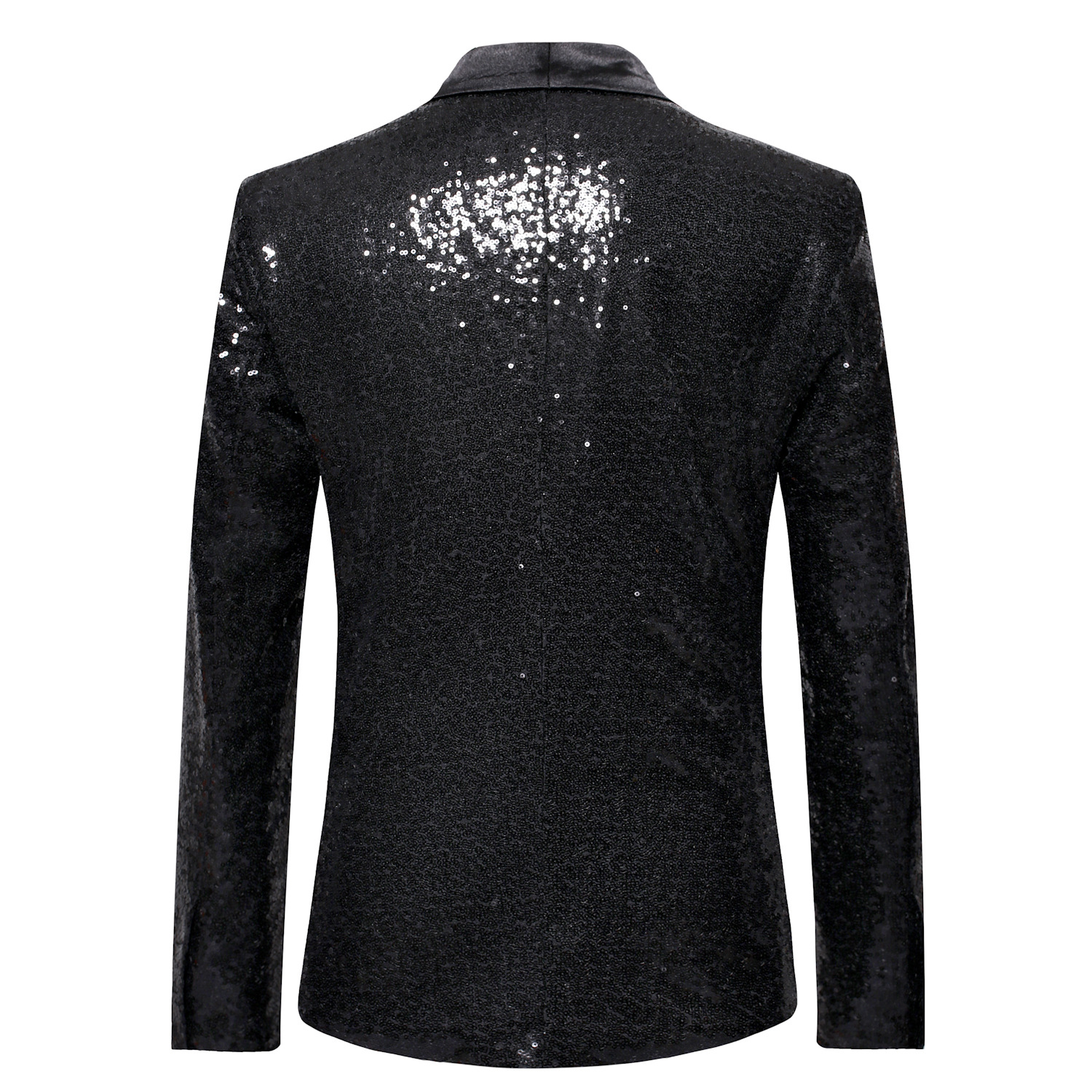 New Groom Wedding Tuxedos Shiny Sequins Mens Suit Shawl Lapel Mens Designer Jackets for Wedding Party Groomsmen Only One Jacket