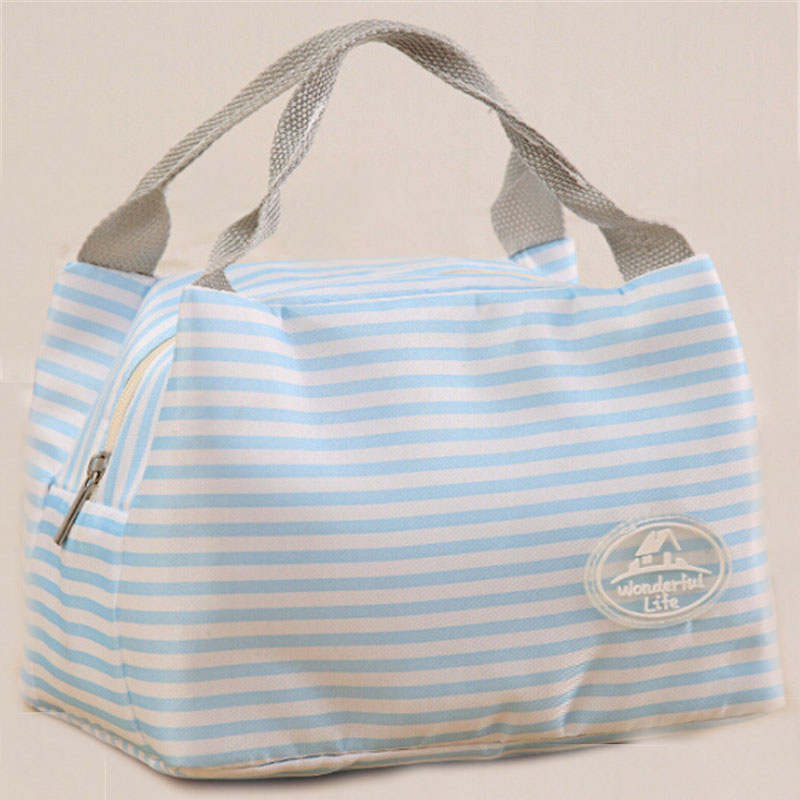Korean Portable Lunch Box With Lunch Bag Fashion Oxford Waterproof Bag Picnic Cooler Female Student Insulated, Blue 
Korean Portable Lunch Box With Lunch Bag Fashion Oxford Waterproof Bag Picnic Cooler Female Student Insulated, Blue