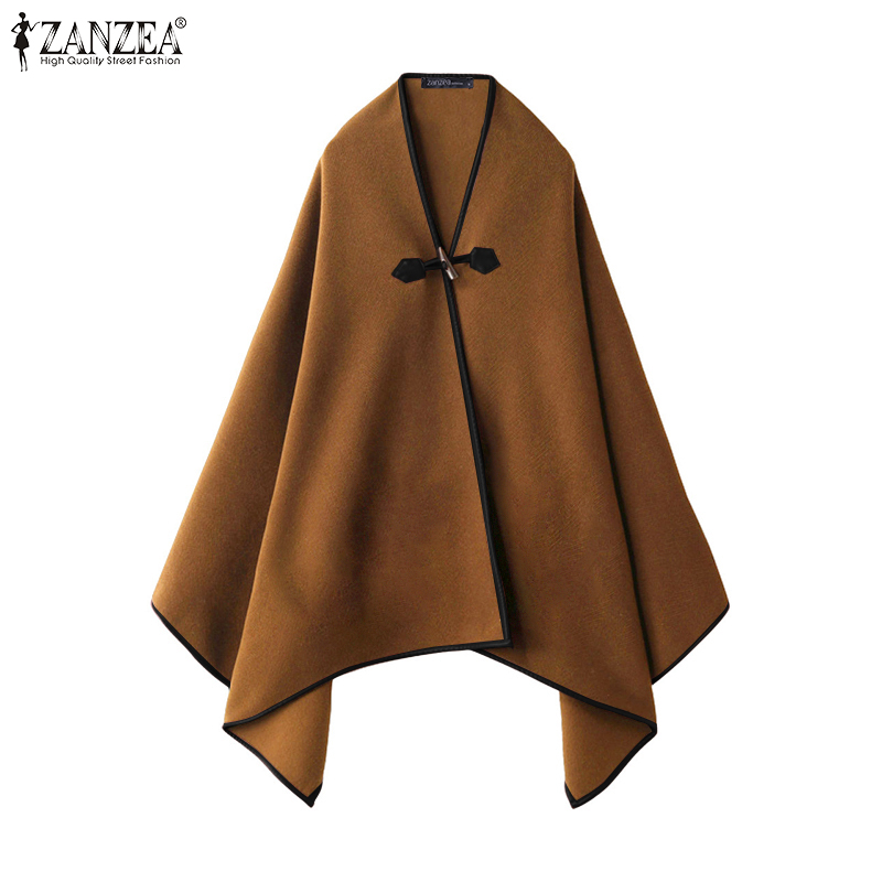 Woolen Shawl Cloak Coats 2020 Spring Long Sleeve Outwear ZANZEA Women' Jackets Plus Size Chaqueta Mujer Solid Coat Manteau Femme, Black
Woolen Shawl Cloak Coats 2020 Spring Long Sleeve Outwear ZANZEA Women' Jackets Plus Size Chaqueta Mujer Solid Coat Manteau Femme, Black