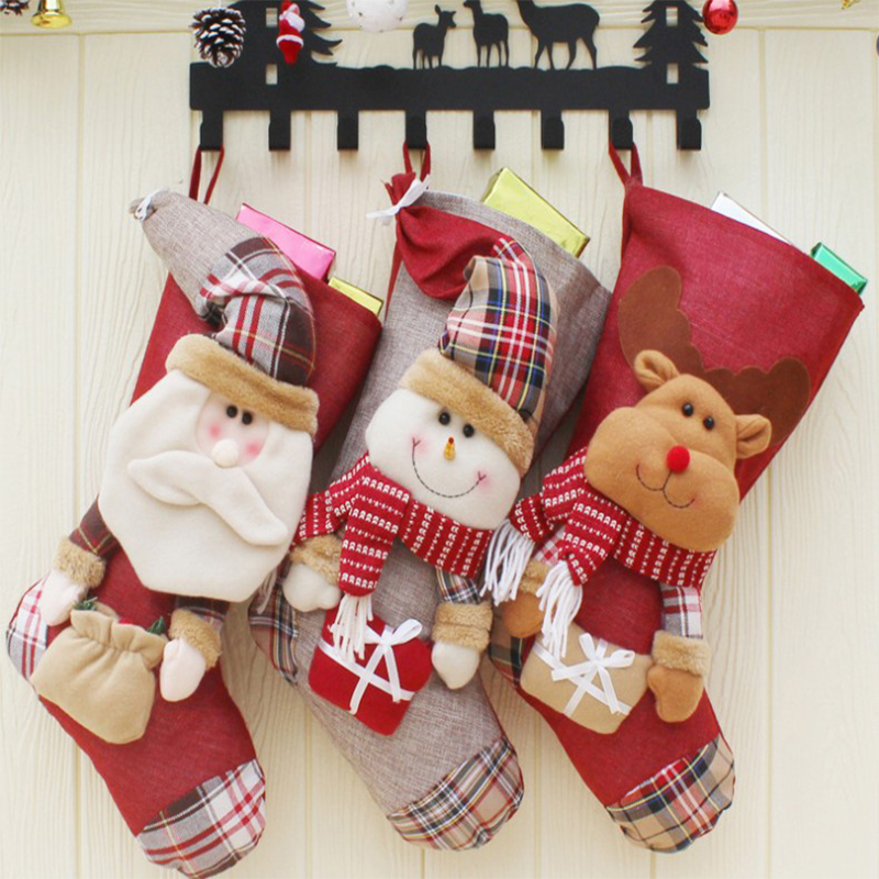 Christmas Stocking Decorations for Home Santa Snowman Pendant Christmas Ornaments Merry Tree Dec Chrismas Toys Gift
Christmas Stocking Decorations for Home Santa Snowman Pendant Christmas Ornaments Merry Tree Dec Chrismas Toys Gift