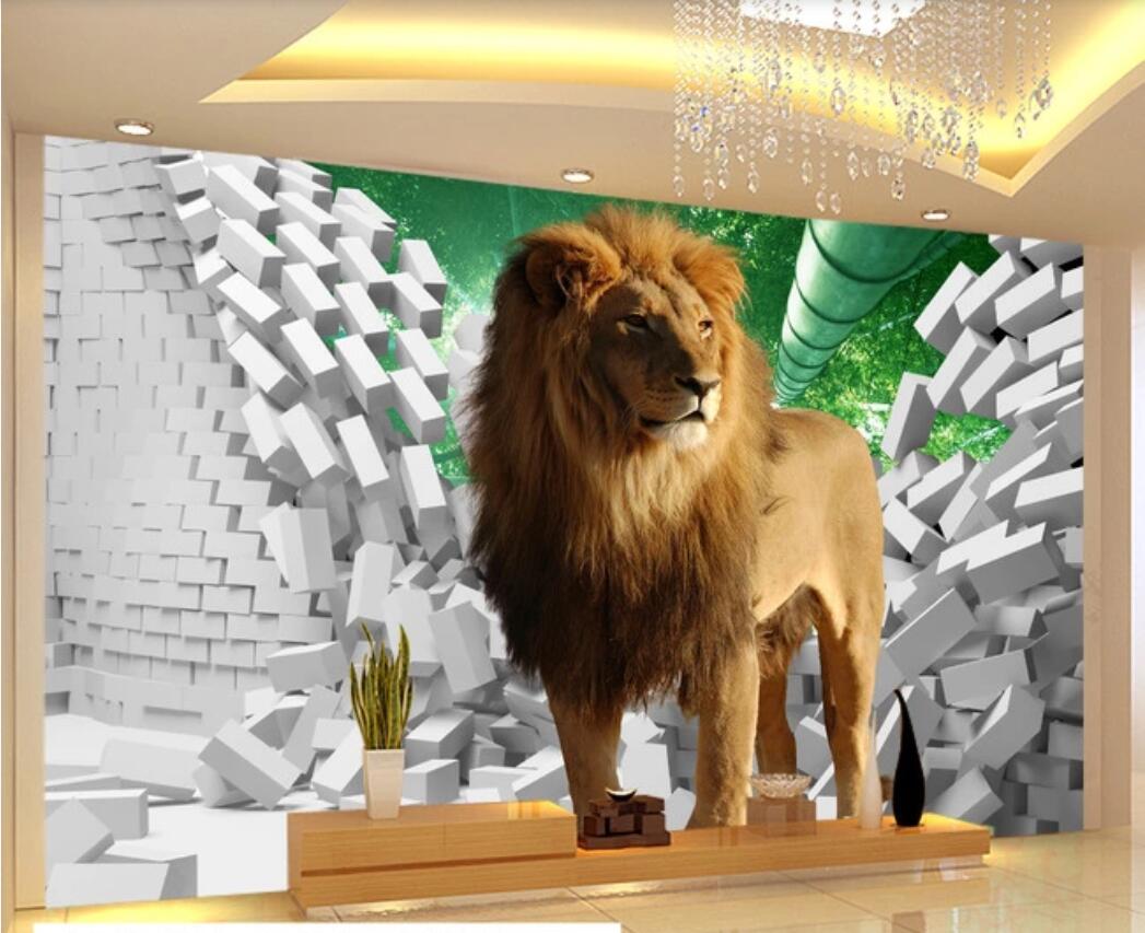 3d wallpaper custom photo murals Lion 3d 3d creative space decorates the TV background wall decor wall art pictures, Non-woven fabric
3d wallpaper custom photo murals Lion 3d 3d creative space decorates the TV background wall decor wall art pictures, Non-woven fabric