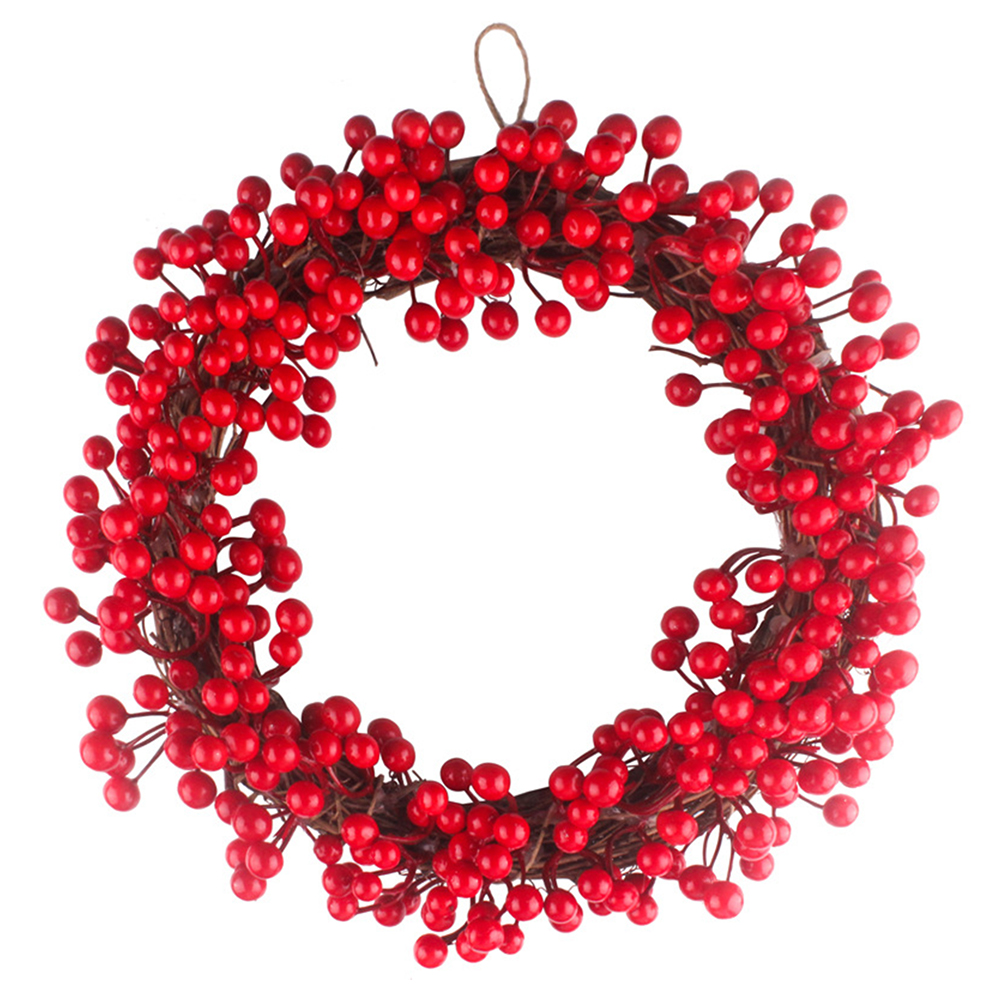 Christmas Big Pine Cone Wreath Handmade Red Fruit Christmas Berry Red Fruit Artificial Pendant for Wall Door Hanging Decoration, A1
Christmas Big Pine Cone Wreath Handmade Red Fruit Christmas Berry Red Fruit Artificial Pendant for Wall Door Hanging Decoration, A1