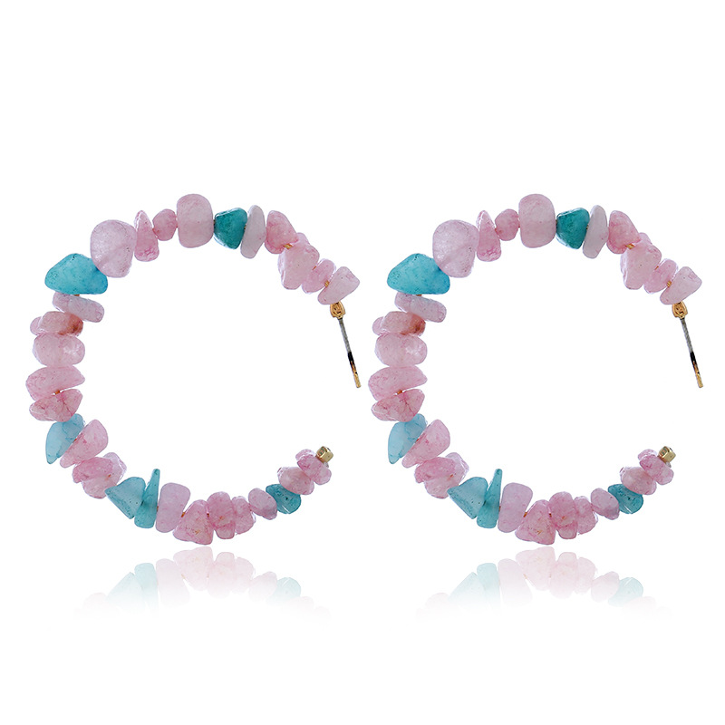 Hoop & Huggie Design European Style Personality Natural Stone Macadam Earrings For Women Summer Jewelry Beach Gifts
Hoop & Huggie Design European Style Personality Natural Stone Macadam Earrings For Women Summer Jewelry Beach Gifts