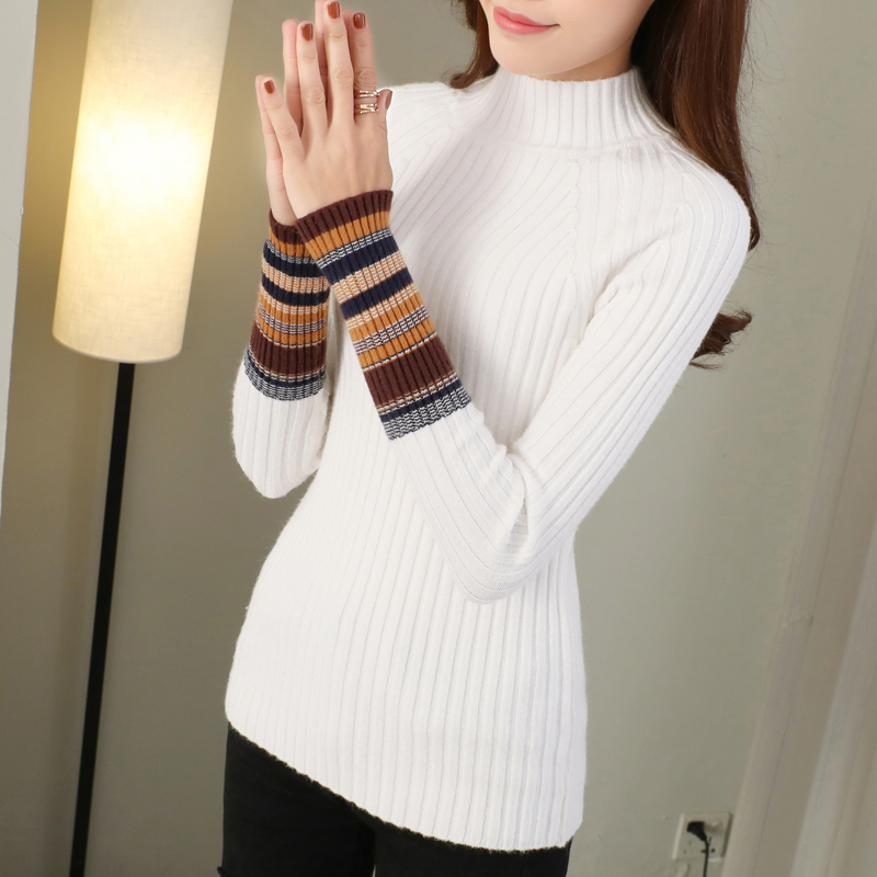 JoinYouth Half Turtleneck Warm Pullovers 2020 Autumn Winter Clothes Women Striped Warm Sweaters Korean Pull Femme Slim J223, Black
JoinYouth Half Turtleneck Warm Pullovers 2020 Autumn Winter Clothes Women Striped Warm Sweaters Korean Pull Femme Slim J223, Black