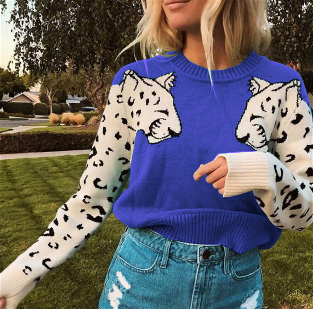 Winter Warm Cute Womens Knitted Long Sleeve Sweater Tops Ladies Casual Knit Loose Jumper Pullover 2019