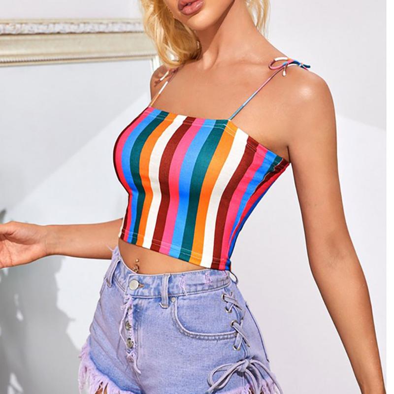 Fashion Women Crop Top 2020 Summer Tight Strap Color Matching Strap Tank Tops Cropped Feminino Elastic Shirt Vest Camisole JG3, Pink
Fashion Women Crop Top 2020 Summer Tight Strap Color Matching Strap Tank Tops Cropped Feminino Elastic Shirt Vest Camisole JG3, Pink
