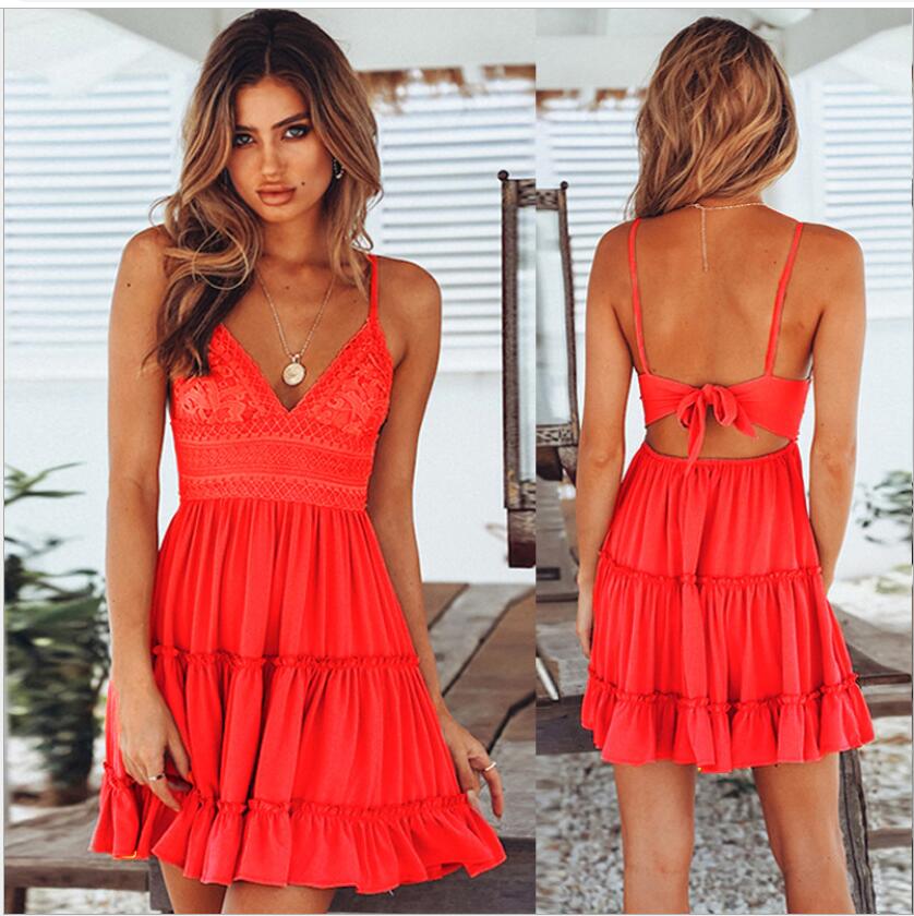 Red S-5XL 5 colors womens designer luxury lace suspenders V-neck dress girl skirt woman dresses summer dress ladies clothes vest chiffon, Pink
Red S-5XL 5 colors womens designer luxury lace suspenders V-neck dress girl skirt woman dresses summer dress ladies clothes vest chiffon, Pink