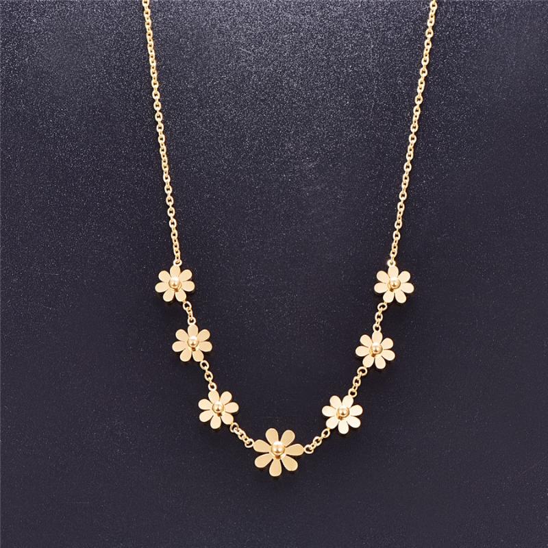 Martick Romantic Sweet Flower Shape Pendant Necklace Link Chain Small Daisy Necklace Fashion Jewelry For Women Gift P60
Martick Romantic Sweet Flower Shape Pendant Necklace Link Chain Small Daisy Necklace Fashion Jewelry For Women Gift P60