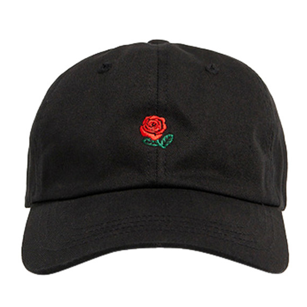 Rose embroidery baseball cap women Adjustable Snapback Cap Women rose Dad Hat Hip Hop Hat caps Journey visor Egg caps A3