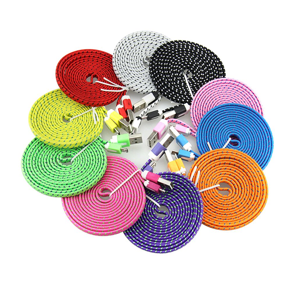 10FT 6ft 3FT Noodle Flat Braid Charging Cord Sync Fabric TYPE-C Micro Wire USB Data Cable Line Samsung S8 S7 HUAWEI, Mixed color
10FT 6ft 3FT Noodle Flat Braid Charging Cord Sync Fabric TYPE-C Micro Wire USB Data Cable Line Samsung S8 S7 HUAWEI, Mixed color