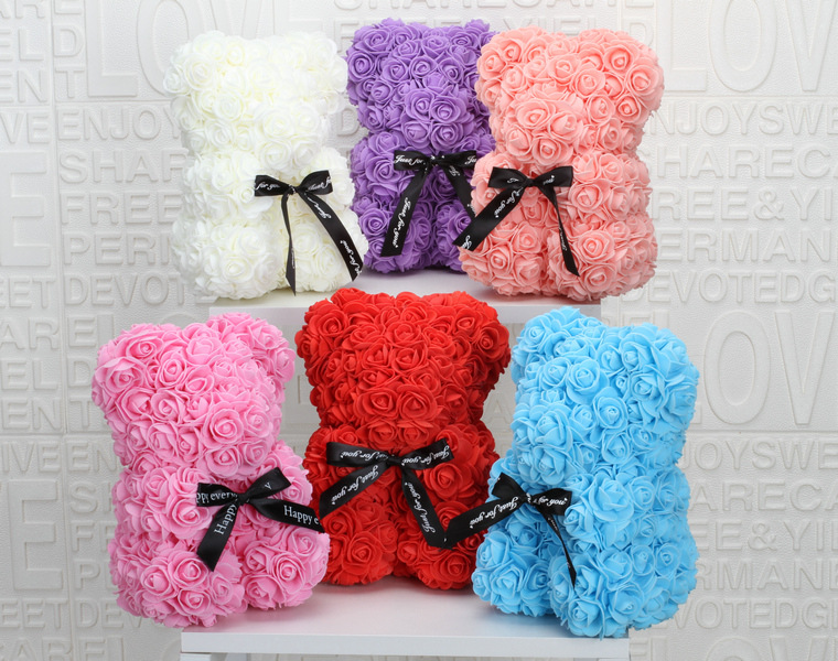 Artificial Rose Bear 25cm Handmade Flower Teddy Bear Children Gift Party Creative DIY Home Decoration Foam Doll, Pink
Artificial Rose Bear 25cm Handmade Flower Teddy Bear Children Gift Party Creative DIY Home Decoration Foam Doll, Pink