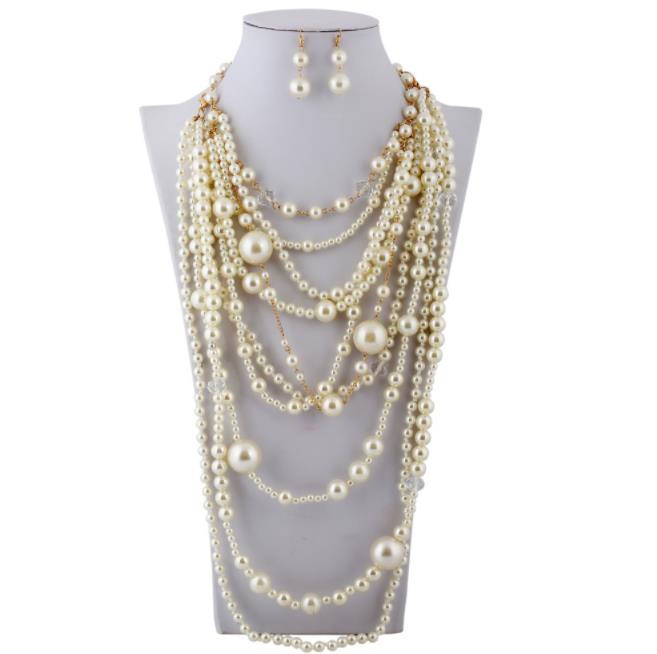 Multi-layer Pearl Necklace Female Tassel Jewelry Crystal Necklace Handmade Set of Chains
Multi-layer Pearl Necklace Female Tassel Jewelry Crystal Necklace Handmade Set of Chains