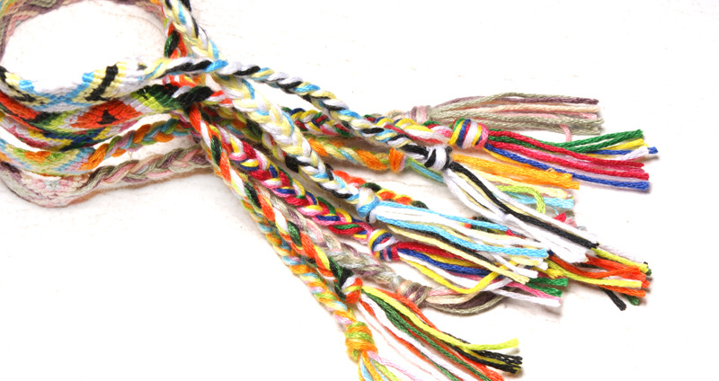 14 Colors Colorful Braided Charm Bracelets Handmade Weave Infinity Bracelet Lucky Friendship Hand Strap Nepalese National Style 20PCS/LOT