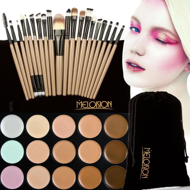 15 Colors Contour Face Cream Makeup Concealer Palette+20Pcs Brushes Eye Shadow Blush Powder Eyeliner Lip Eyebrow Brushes
15 Colors Contour Face Cream Makeup Concealer Palette+20Pcs Brushes Eye Shadow Blush Powder Eyeliner Lip Eyebrow Brushes